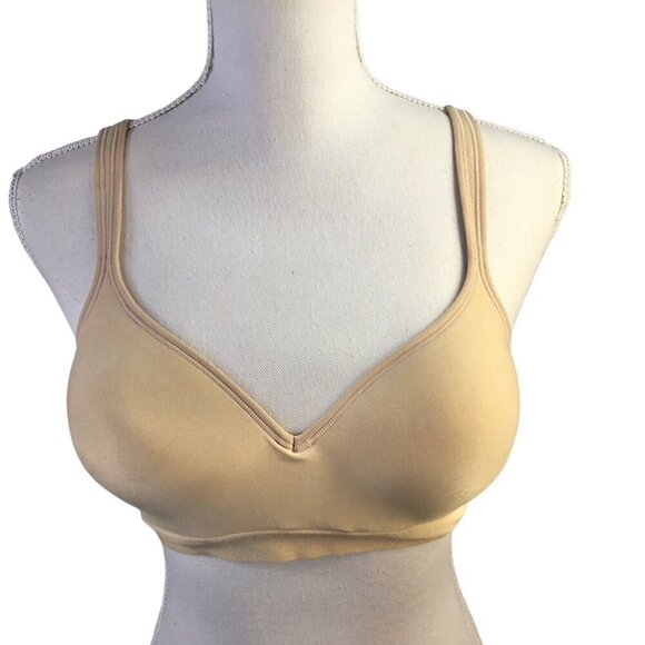 Bali Comfort Revolution Nude 36C Bra Wirefree 3453 Soft Seamless Full Coverage - Picture 3 of 6